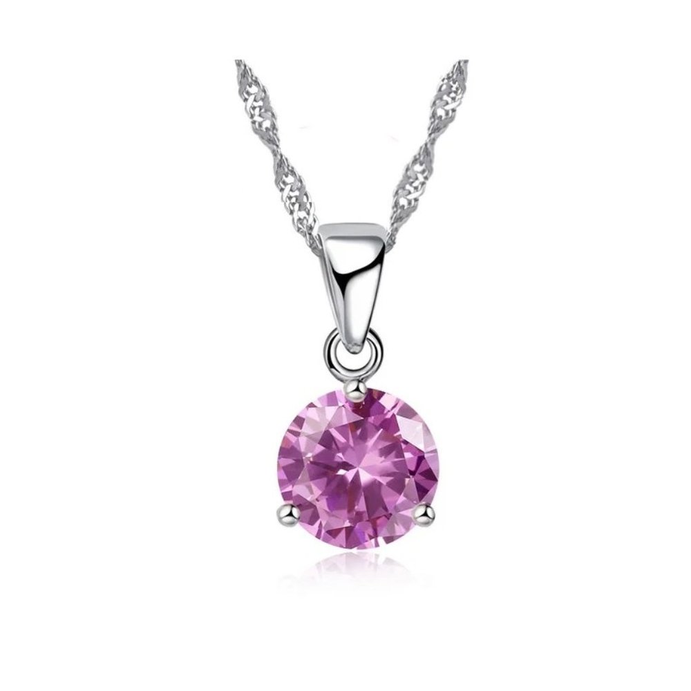 💎 Elegant Luxury 925 Sterling Silver Pendant Earrings And Necklace Set - Picture 4 of 4